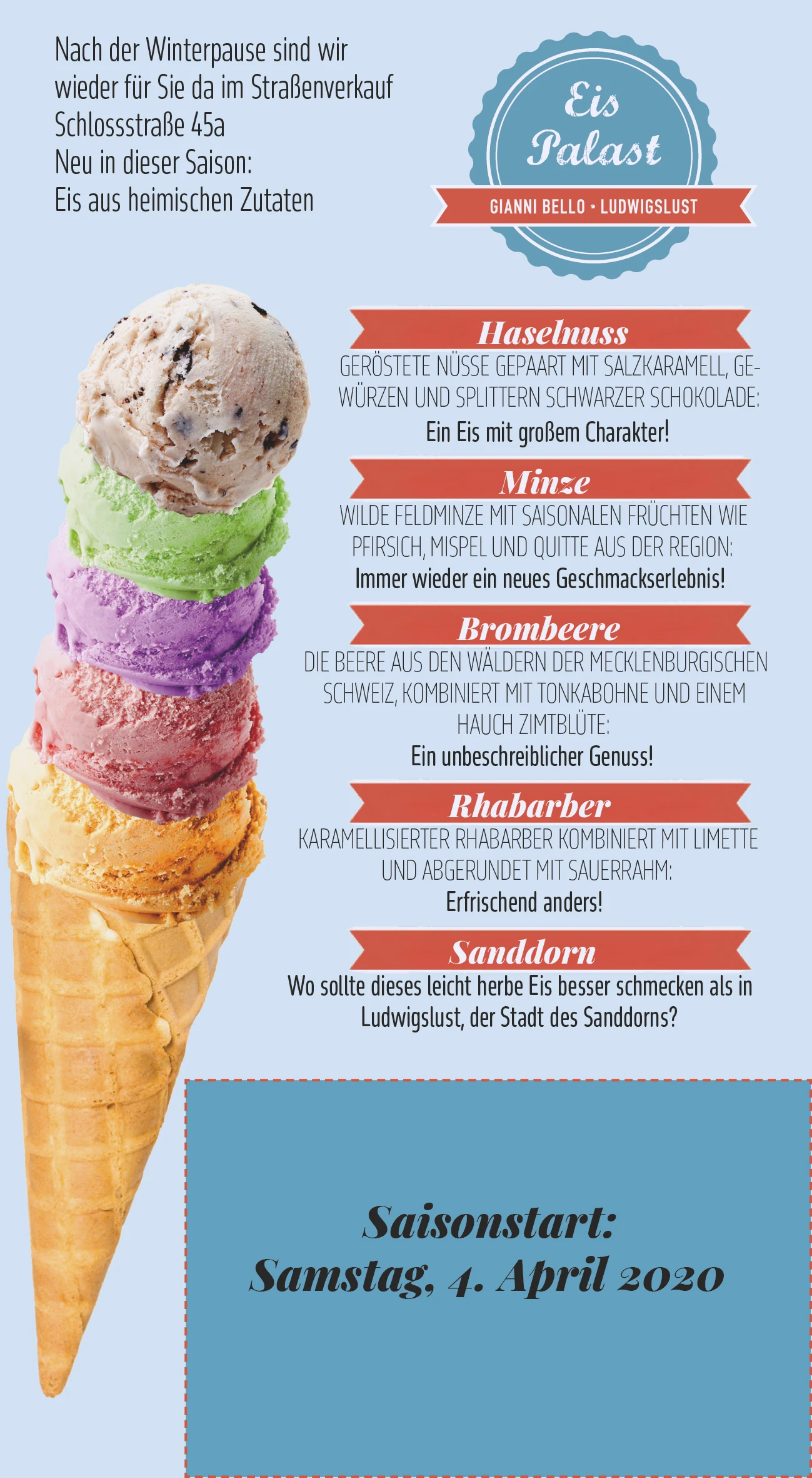 Eispalast Flyer Vorderseite